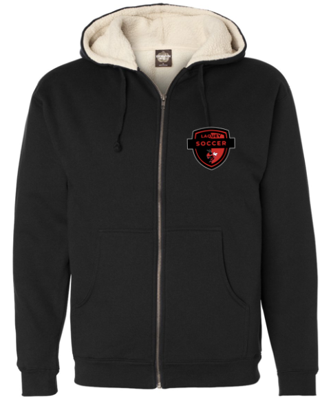 ADULT Independent Trading Co. - Sherpa-Lined Full-Zip Hooded Sweatshirt
