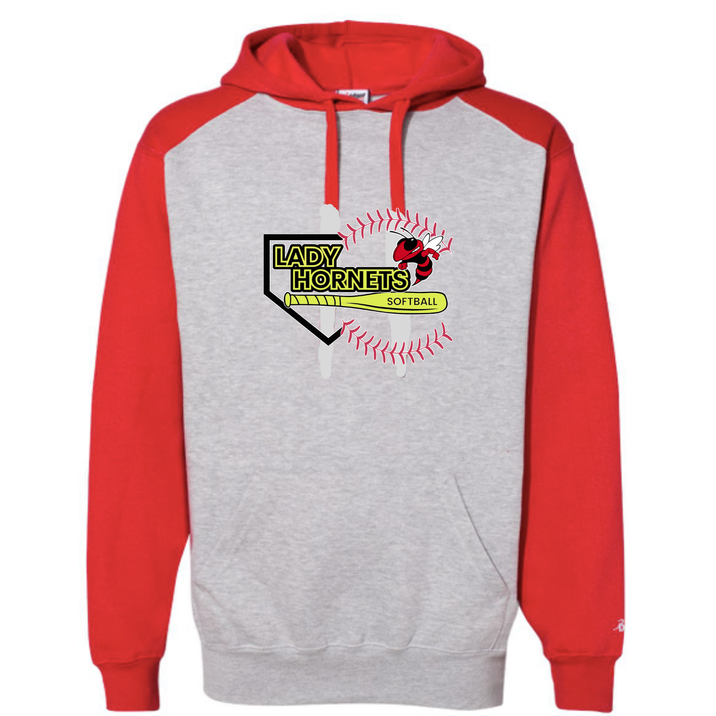 Laquey Softball Badger - Sport Athletic Fleece Hooded Sweatshirt