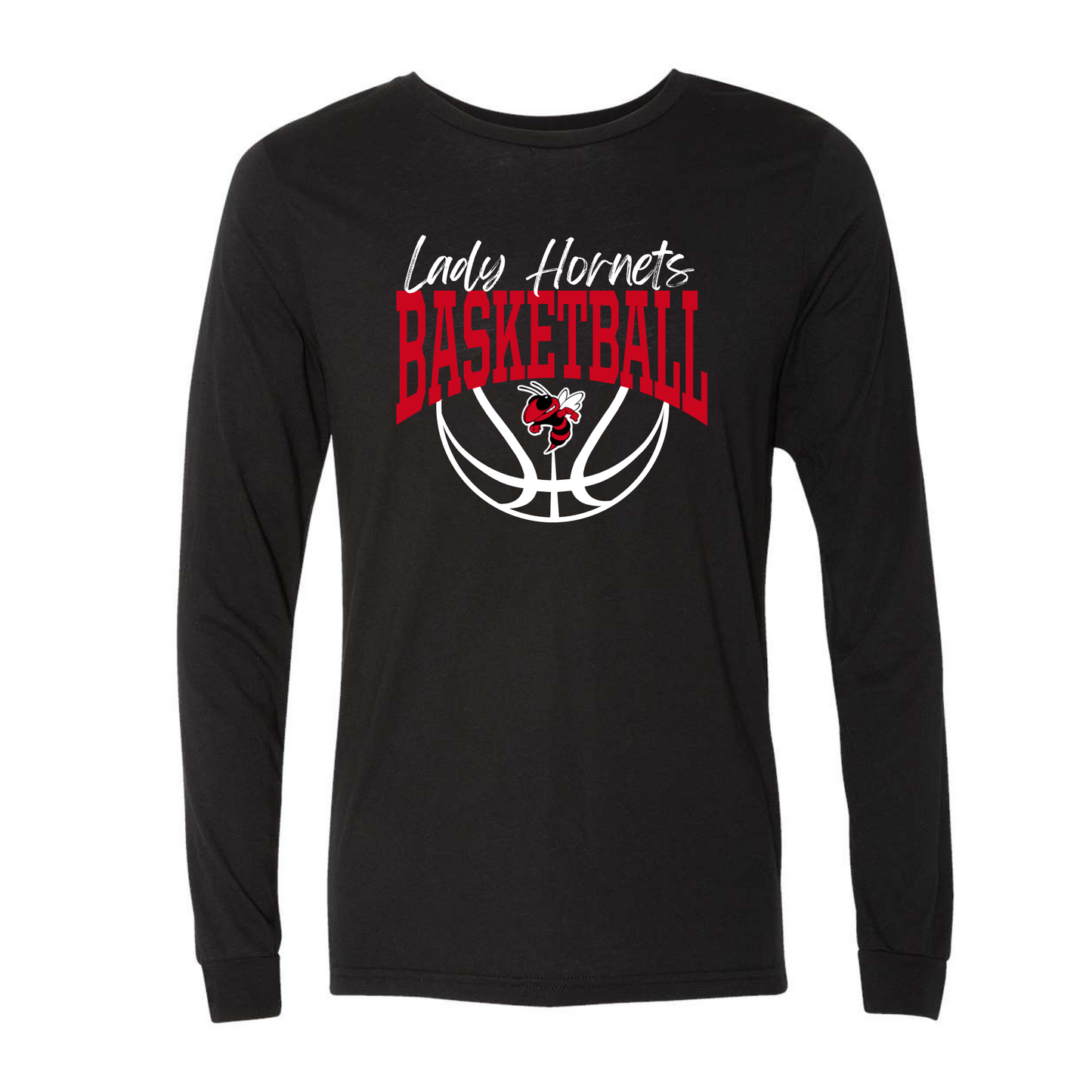 Lady Hornets Basketball - BELLA + CANVAS - Unisex Jersey Long Sleeve Tee