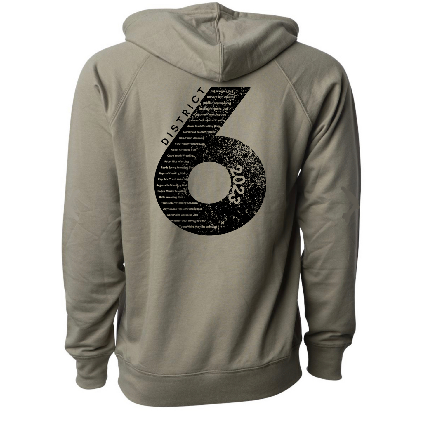 District 6 Independent Trading Co. - Icon Lightweight Loopback Terry Hooded Sweatshirt